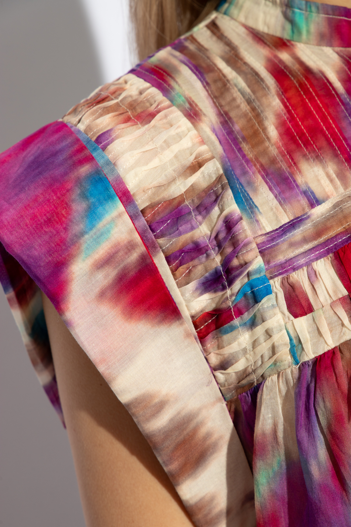 Multicolour 'Leaza' patterned top Marant Etoile